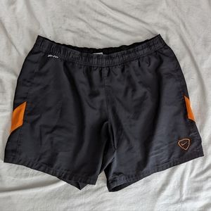 Nike athletic short size XXL 2X black and orange